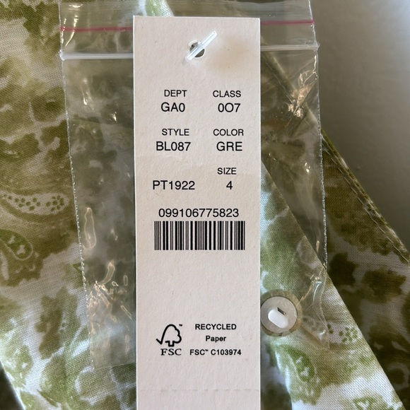 NWT J Crew Peplum Top size 4 - Picture 7 of 7